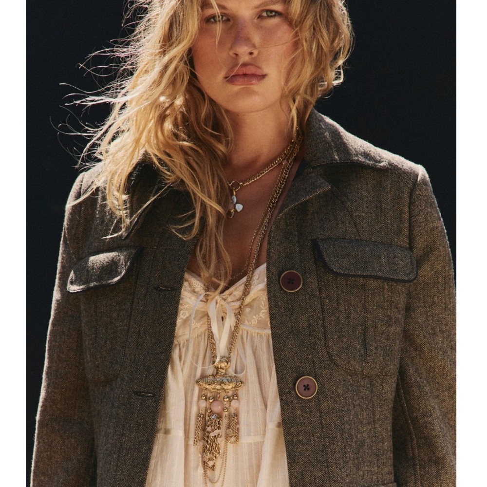 Free People Layered Statement Pendant Necklace NWT - Picture 3 of 5